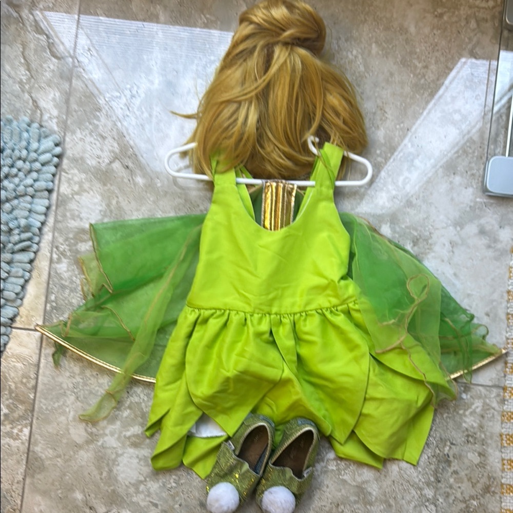 Green toddler girl tinkerbell costume